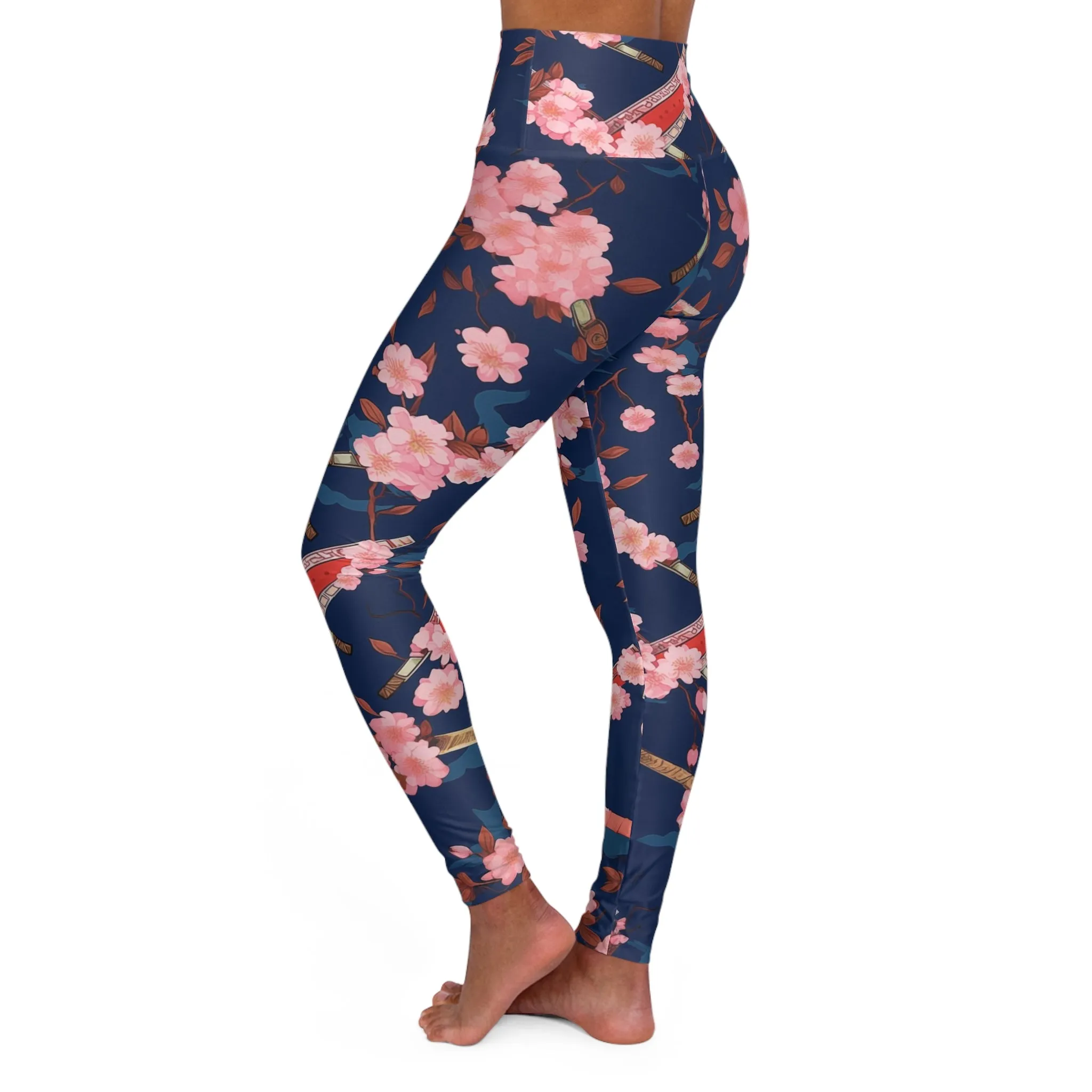High Waisted Leggings - Hawise Nyack Katanas