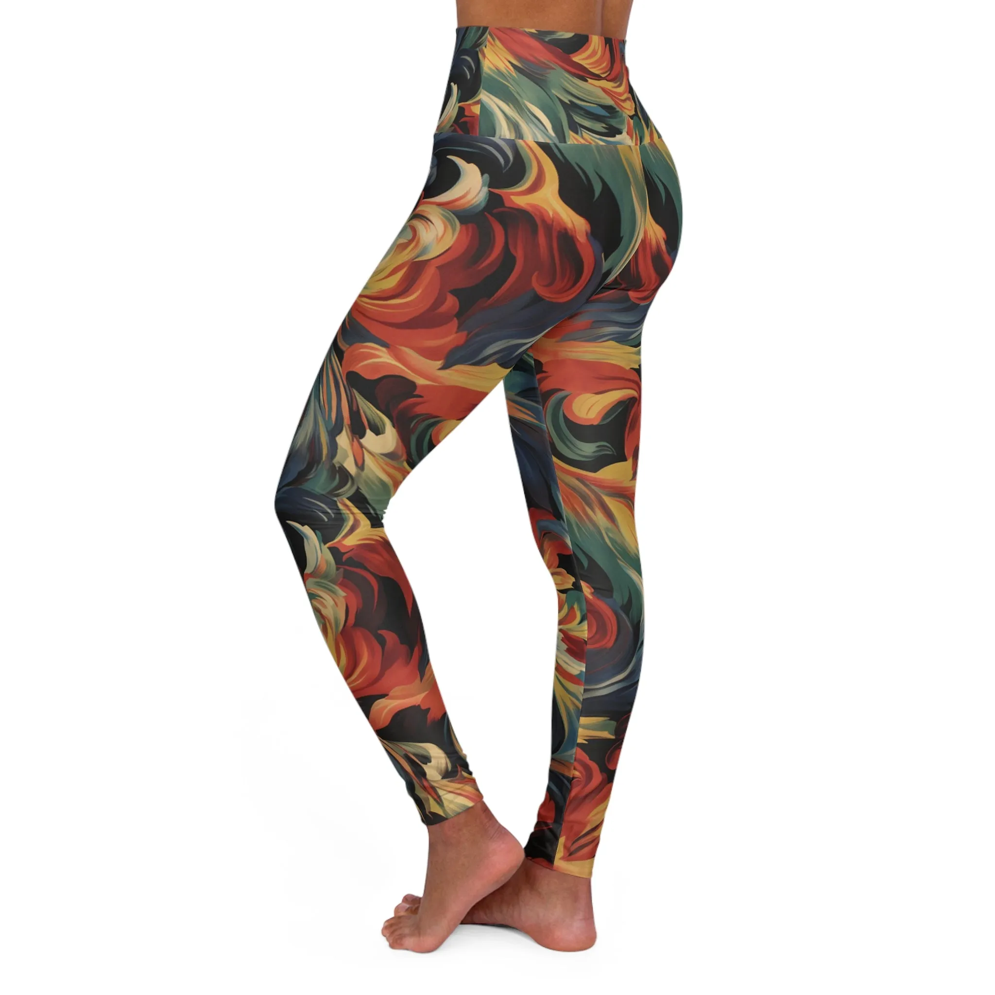 High Waisted Leggings - Renoir-Provence
