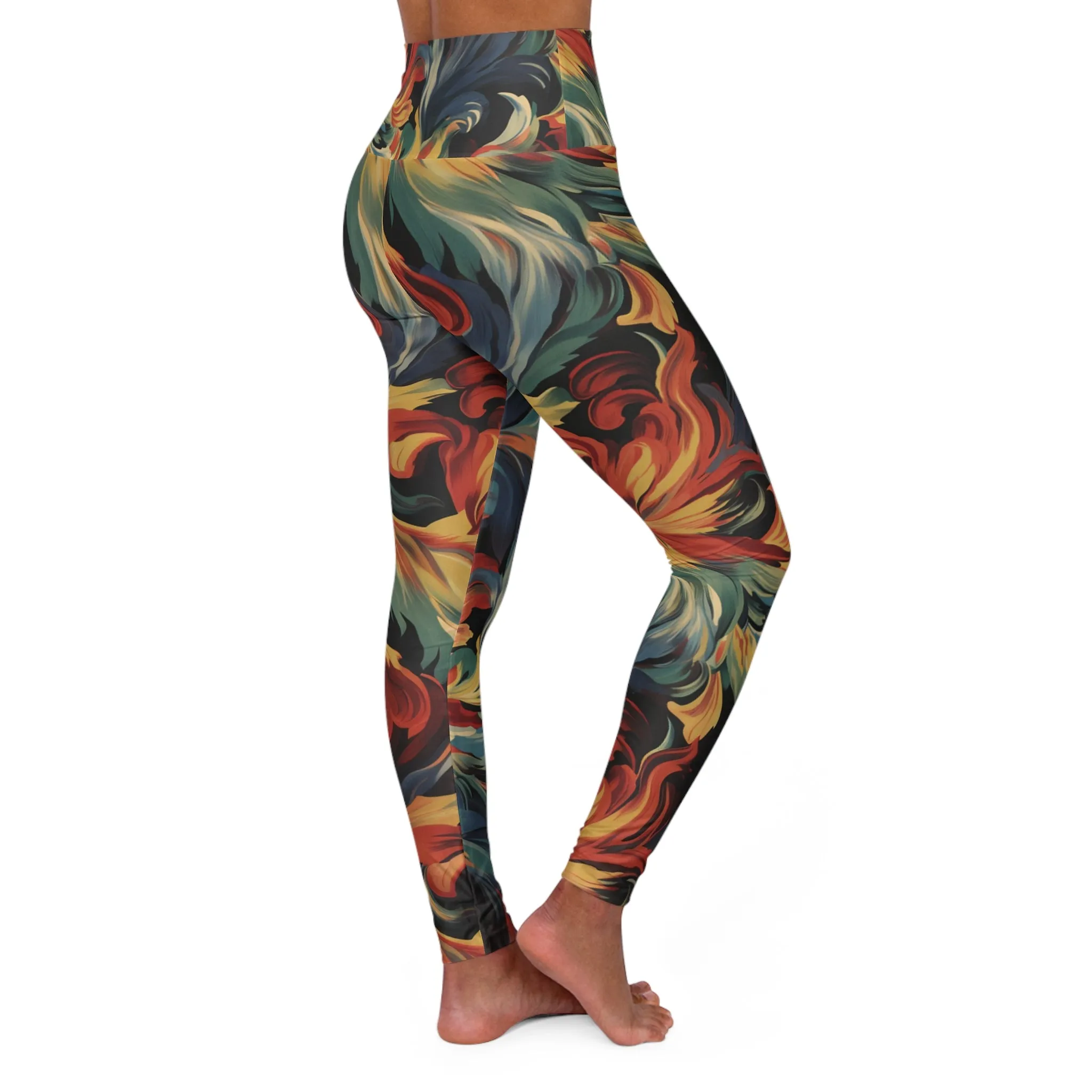 High Waisted Leggings - Renoir-Provence