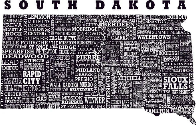 Hometown South Dakota Long Sleeved Tee Shirt-Dark Heather Grey