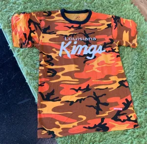 (HotOrangeCamo) “Louisiana King’s“ Short-Sleeve Tee