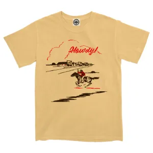 Howdy Cowboy Men's Pigment Dyed Tee