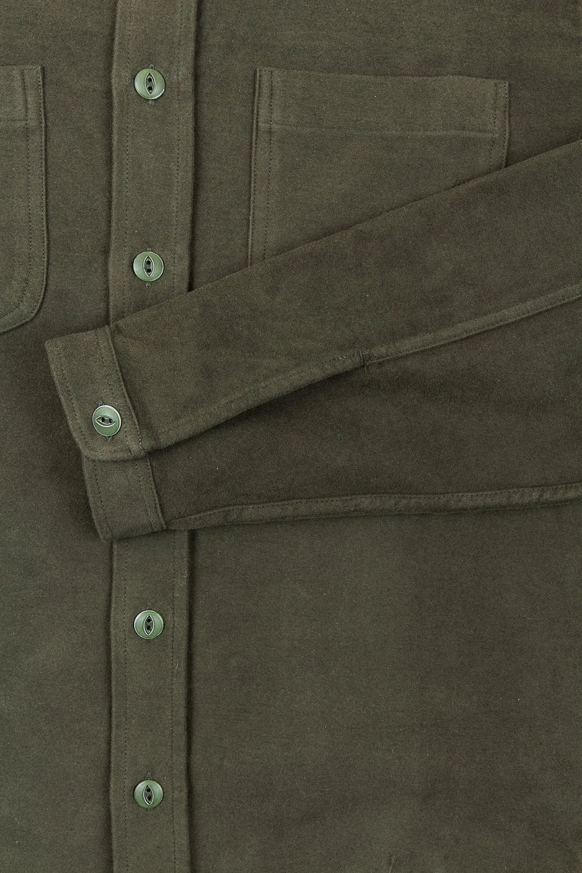 Indigofera Muir Shirt Green Moleskin