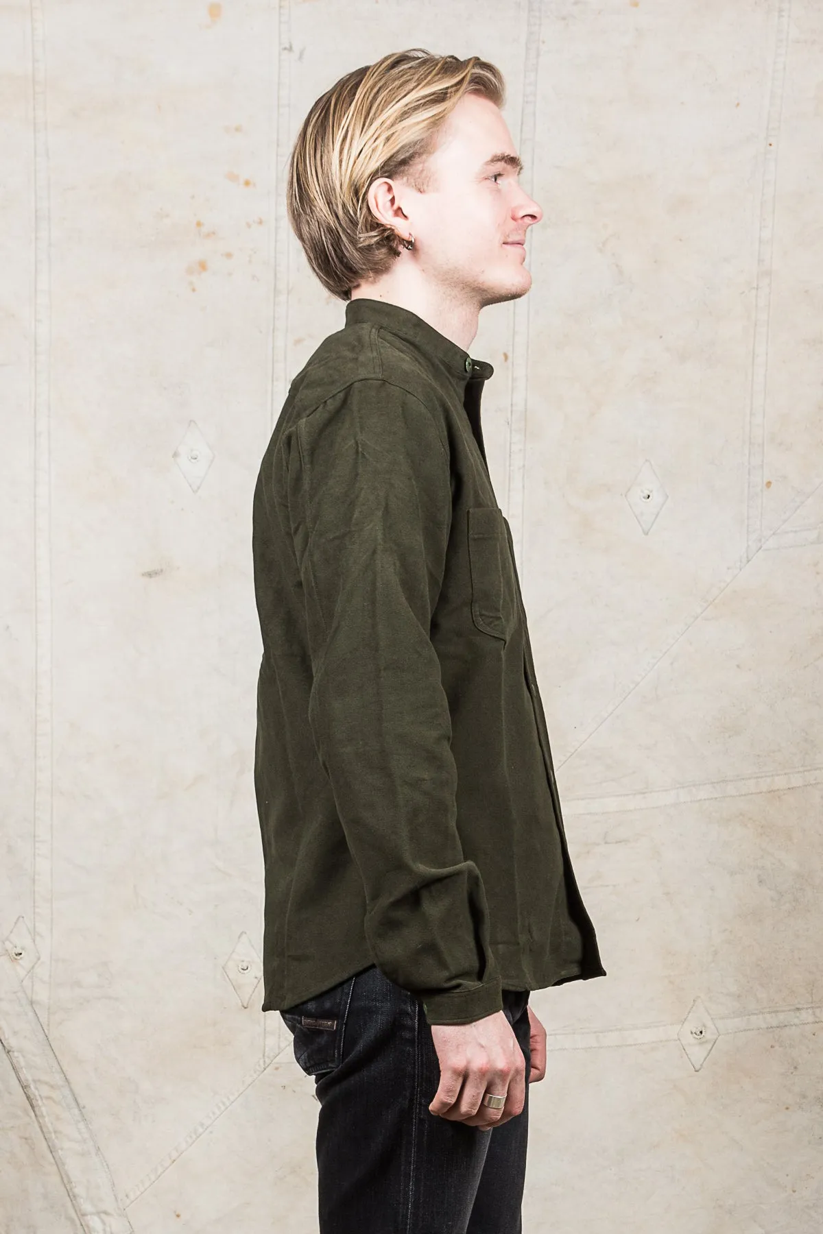 Indigofera Muir Shirt Green Moleskin