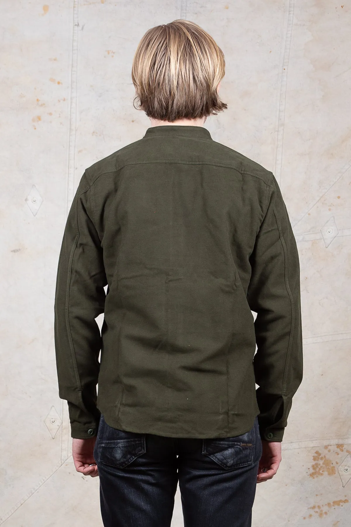Indigofera Muir Shirt Green Moleskin