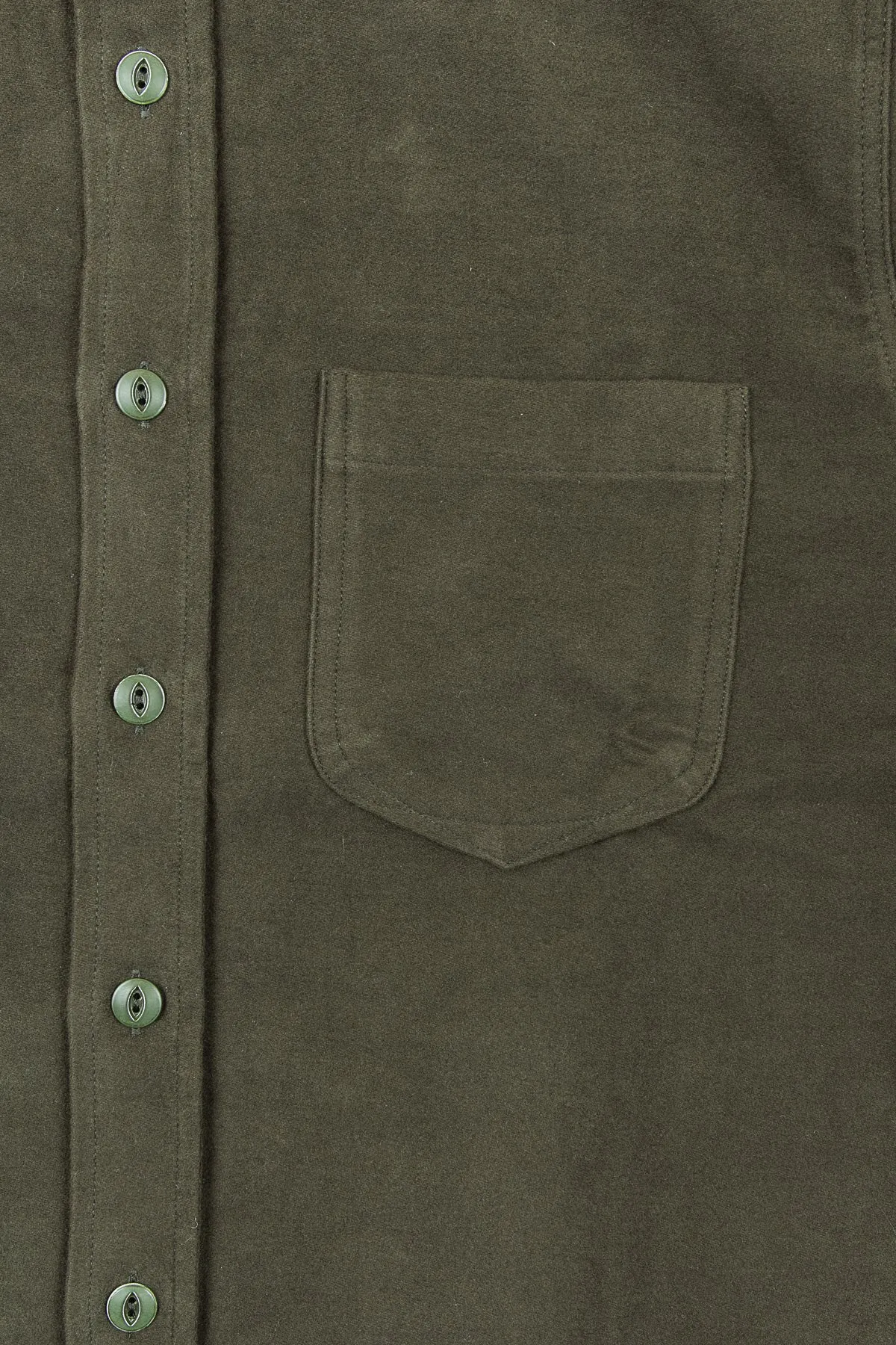 Indigofera Muir Shirt Green Moleskin