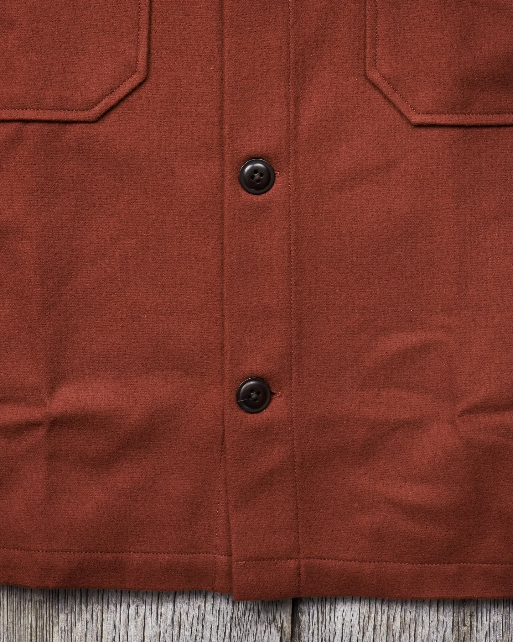 Indigofera Ro Wool Shirt Rust