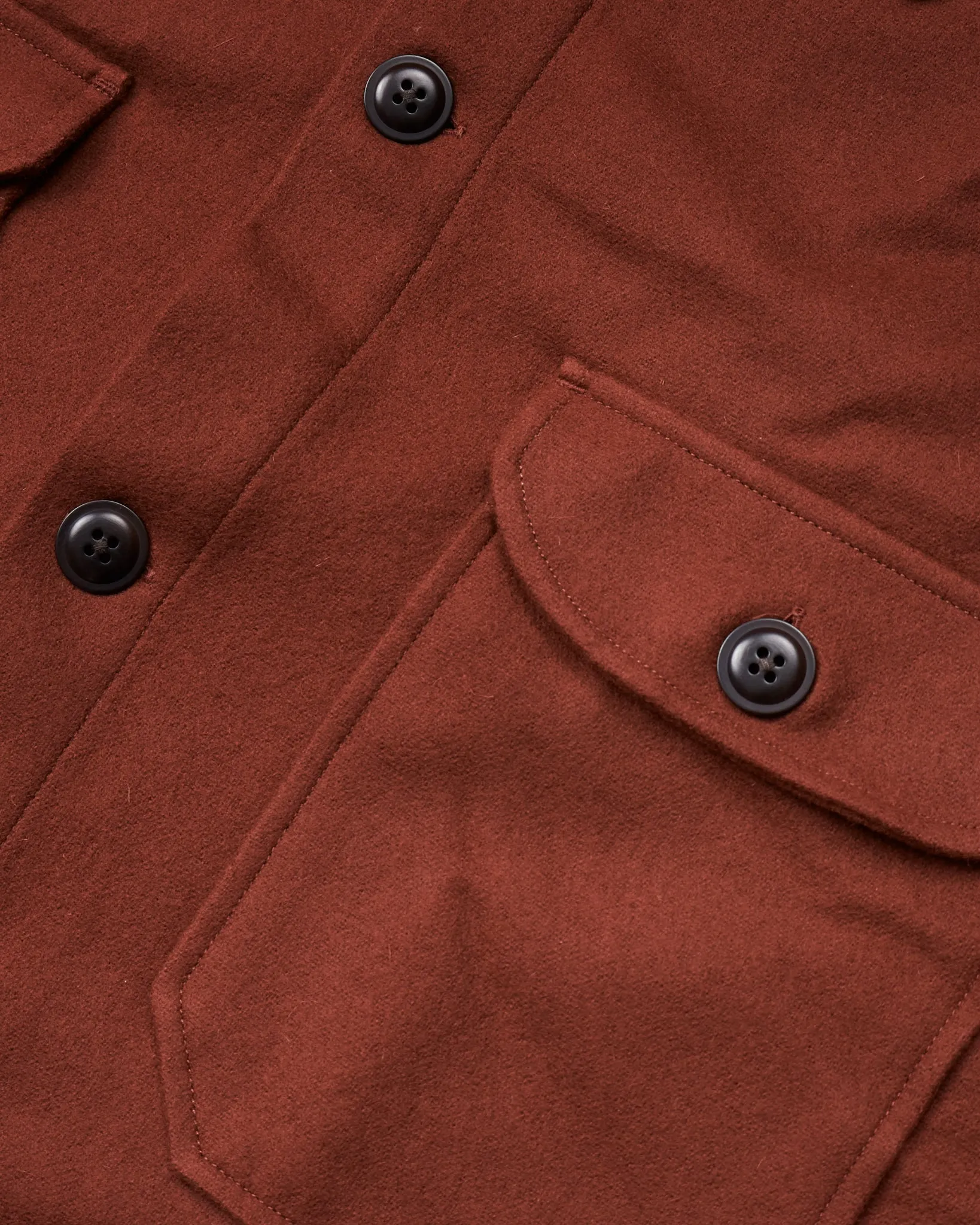 Indigofera Ro Wool Shirt Rust