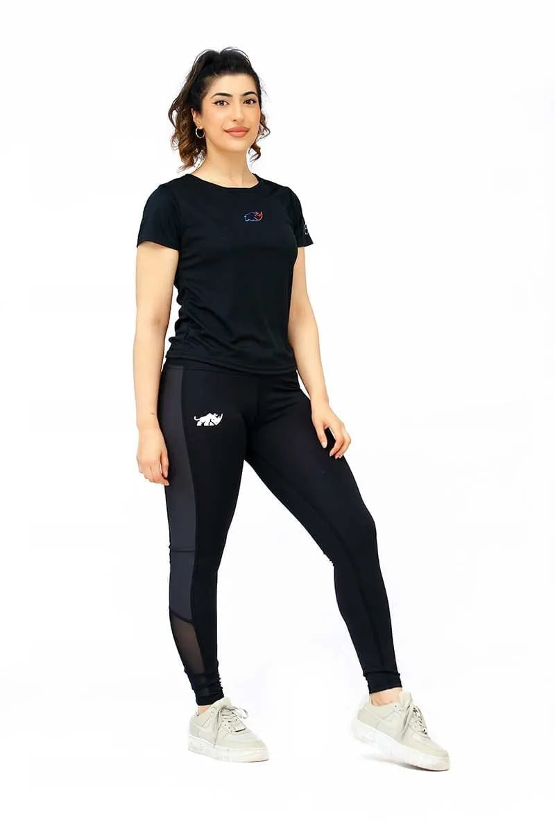 INFINITY CONTRAST ULTRA HIGH WAISTED MESH LEGGINGS