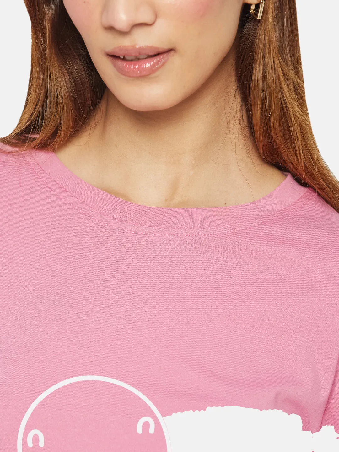 INGRID LONG SLEEVE TEES- Happy
