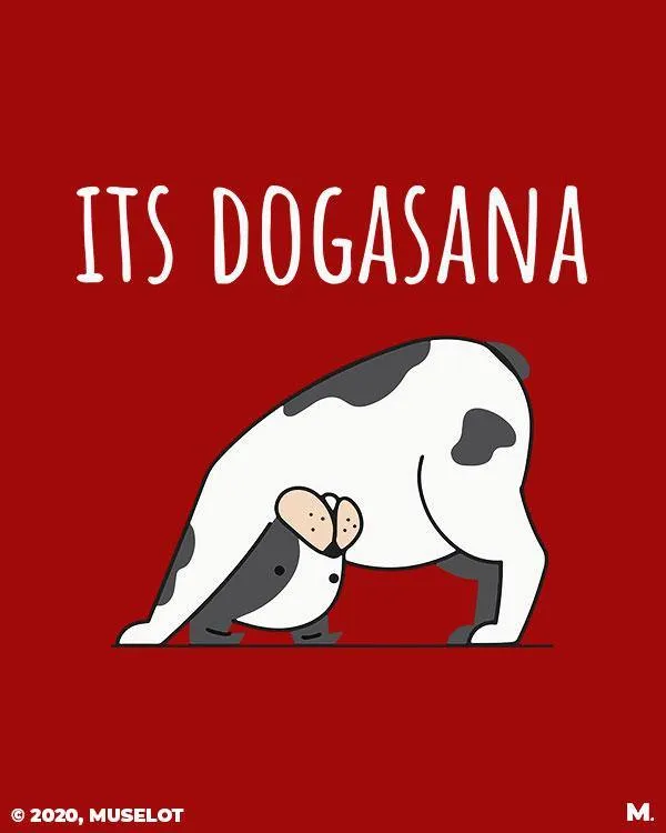It's dogasana printed t shirts