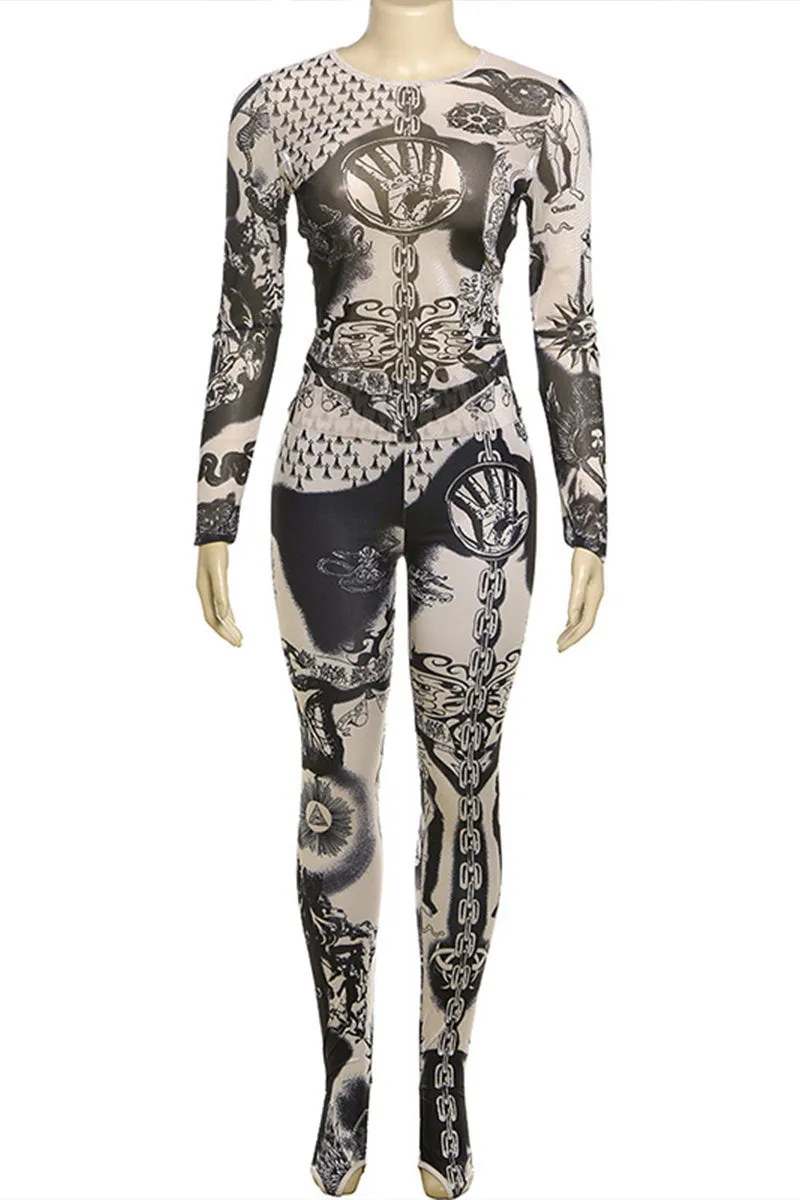 J0400 Graphic Shirt and Leggings Set