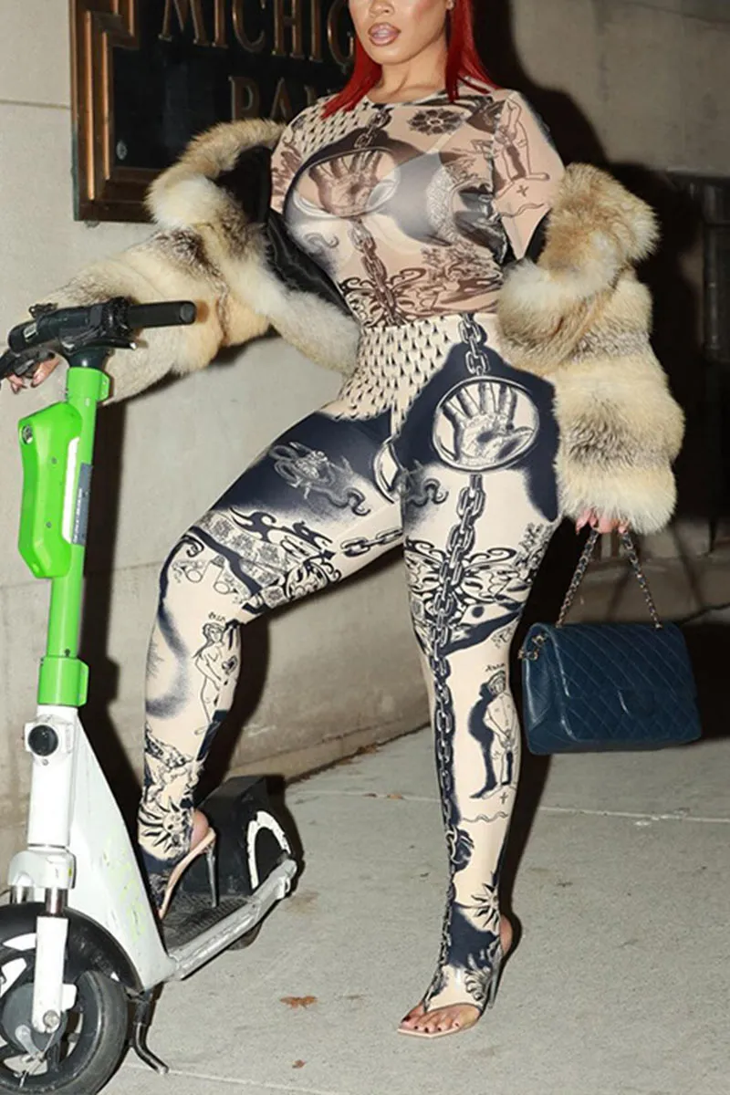 J0400 Graphic Shirt and Leggings Set