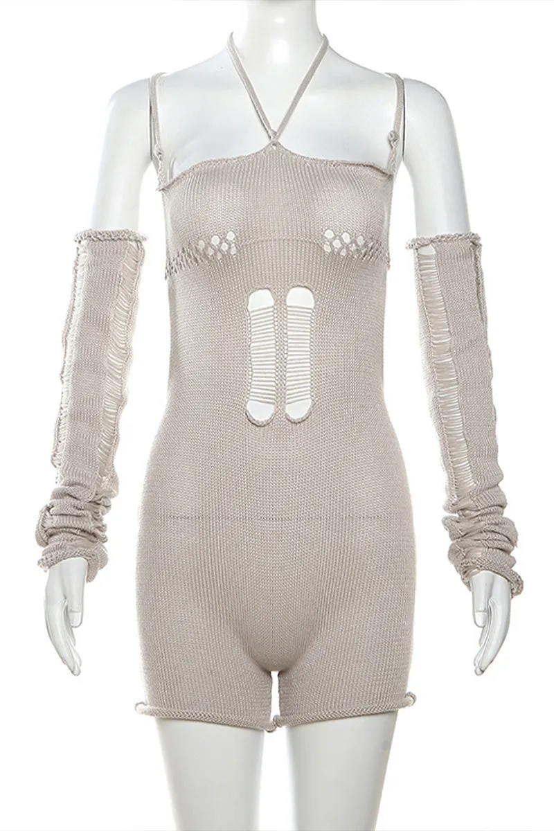 JG0498 Knitted Long Sleeve Rompers