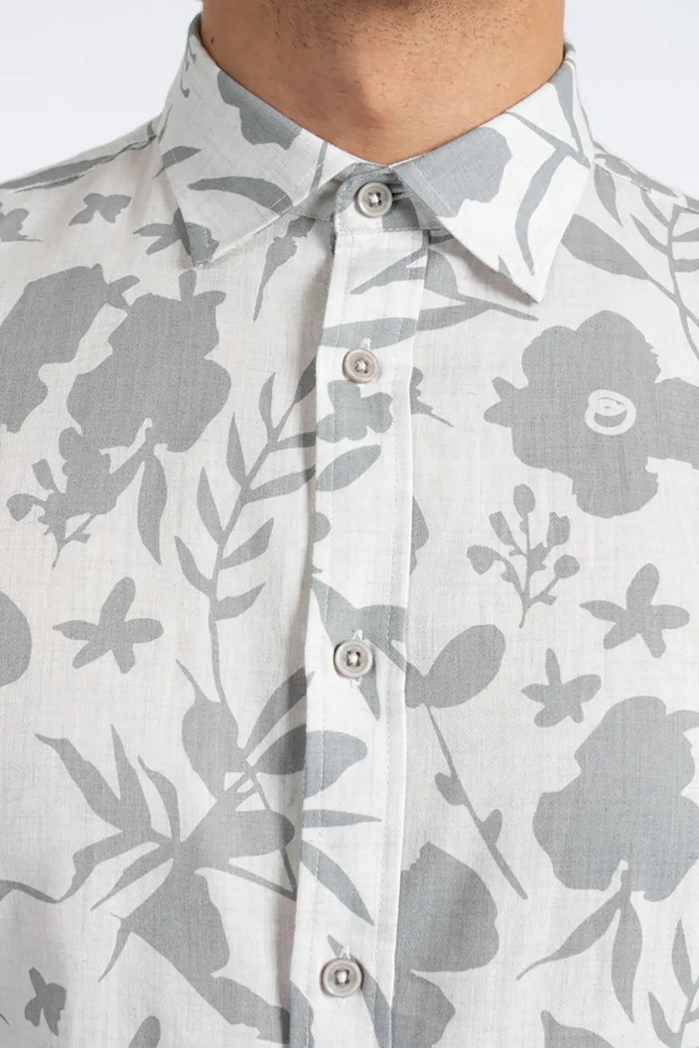 JH FLORAL COTTON FLANNEL L/S SHIRT