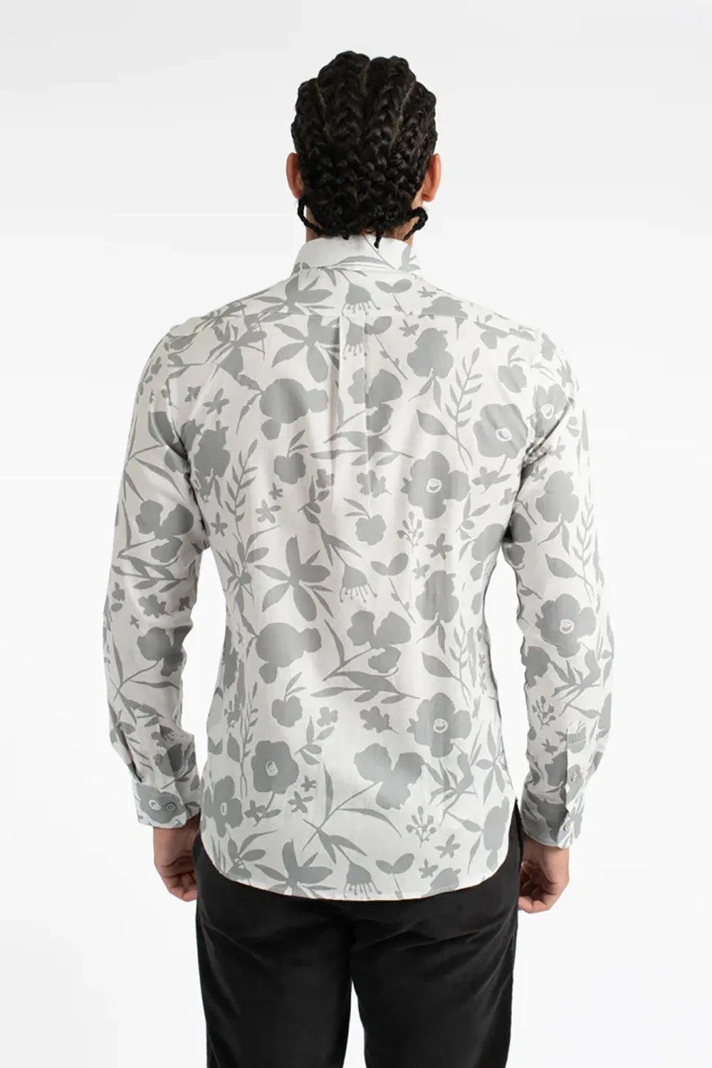 JH FLORAL COTTON FLANNEL L/S SHIRT