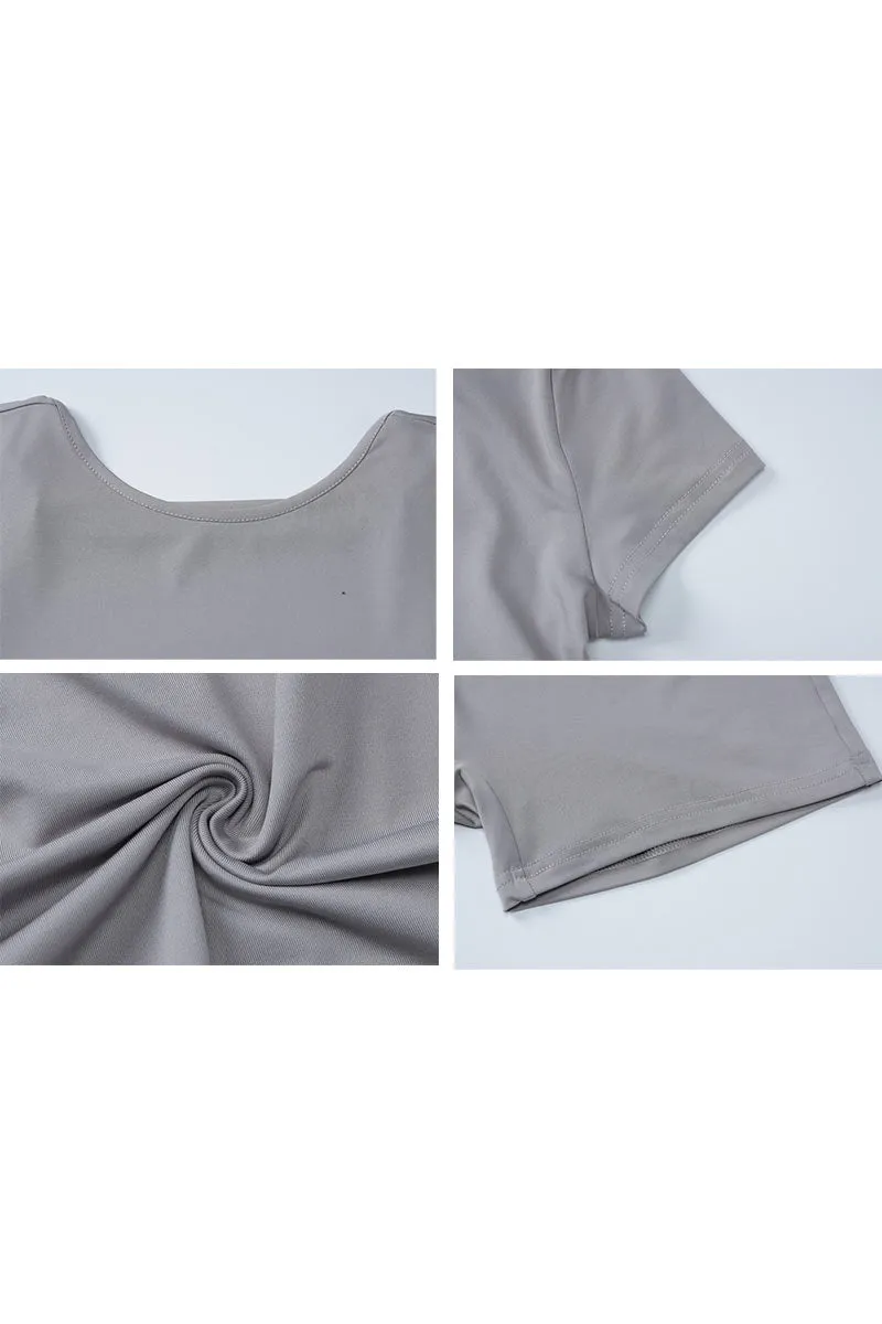 JM0091 Open Back Bodycon Rompers