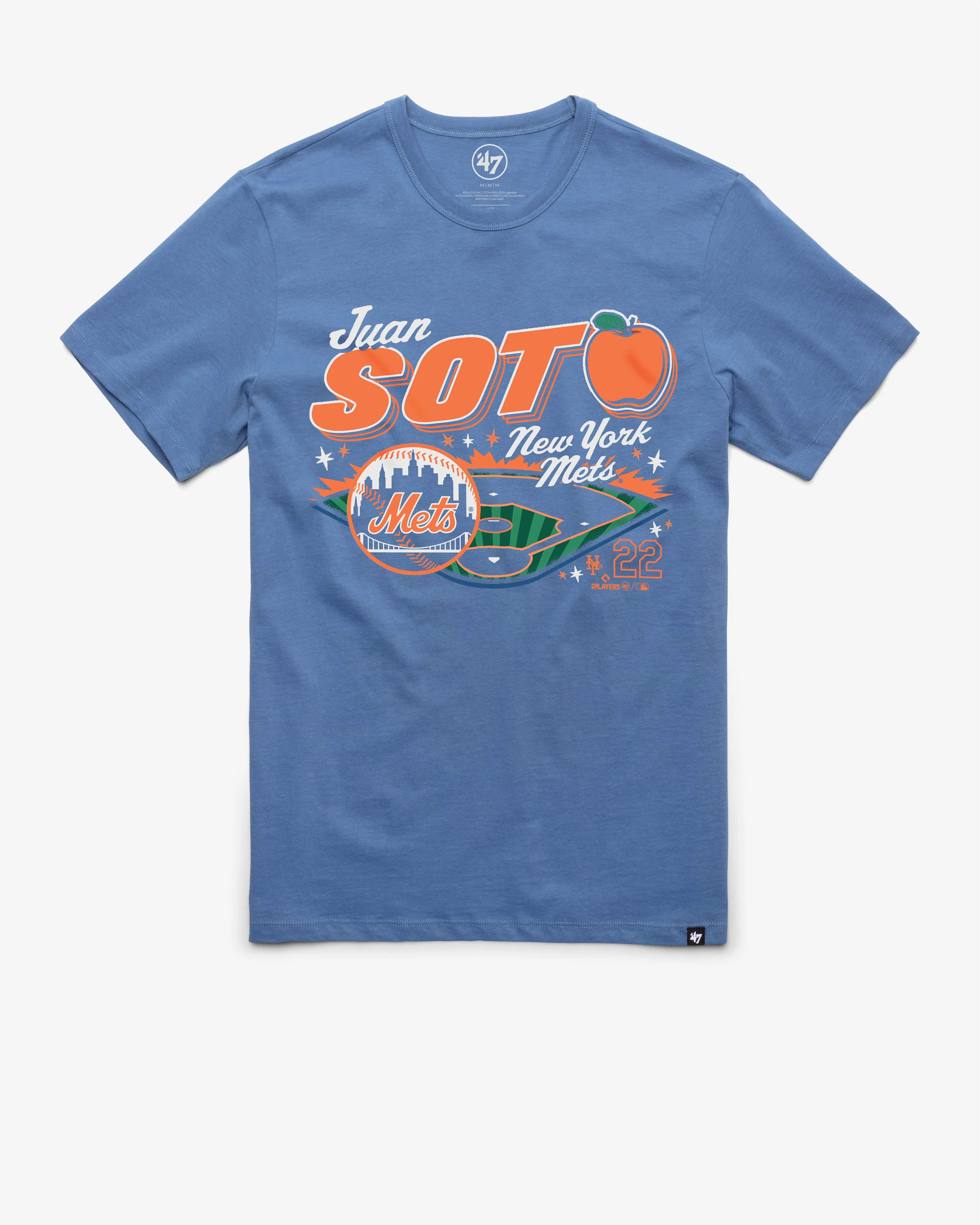 JUAN SOTO NEW YORK METS MLB PLAYER '47 FRANKLIN TEE