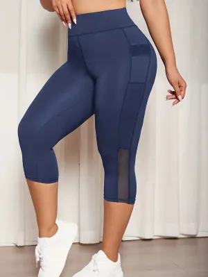 Karma Plus Size Active Capri Legging by Run Free by Vee