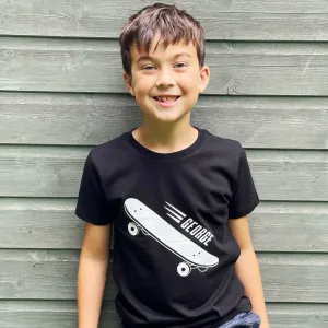 Kids Personalised Skater T Shirt