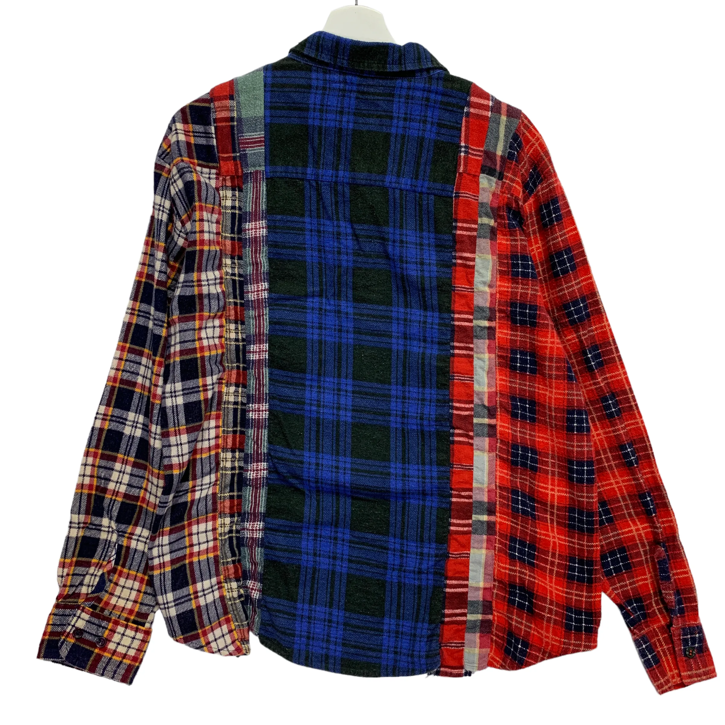 [L] Needles Rebuild 7 Cut Flannel Shirt Remake