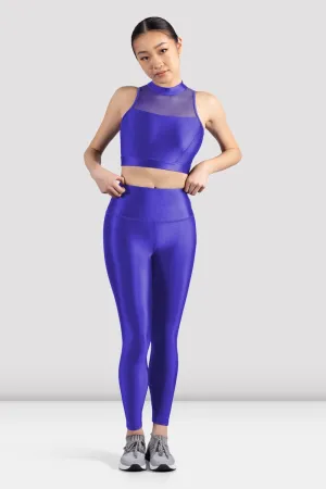 Ladies Mirella Glow High Neck Crop Top