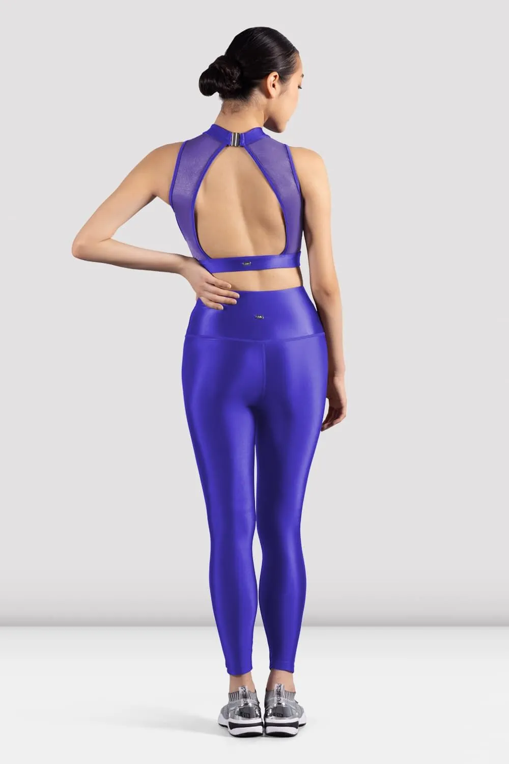 Ladies Mirella Glow High Neck Crop Top