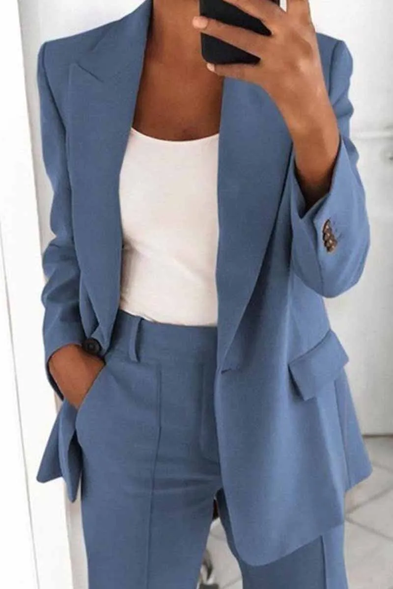 Lapel Slim Cardigan Blazer Tops