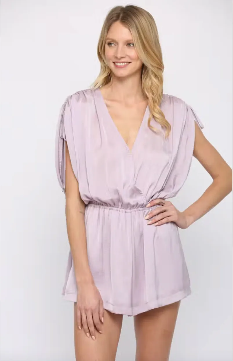 Lavender Surplice Romper