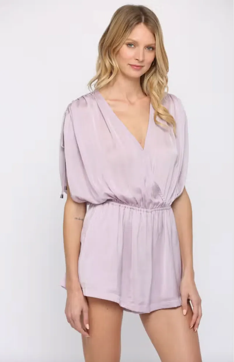 Lavender Surplice Romper
