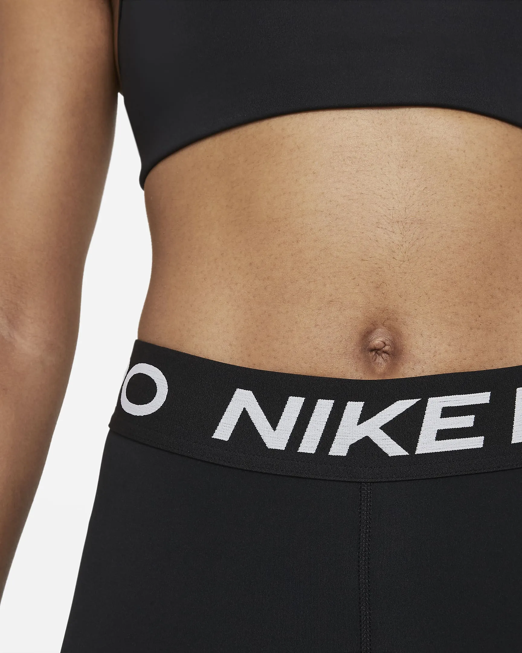 LEGGINGS DONNA NIKE PRO A LUNGHEZZA RIDOTTA WORKOUT TRAINING NERO