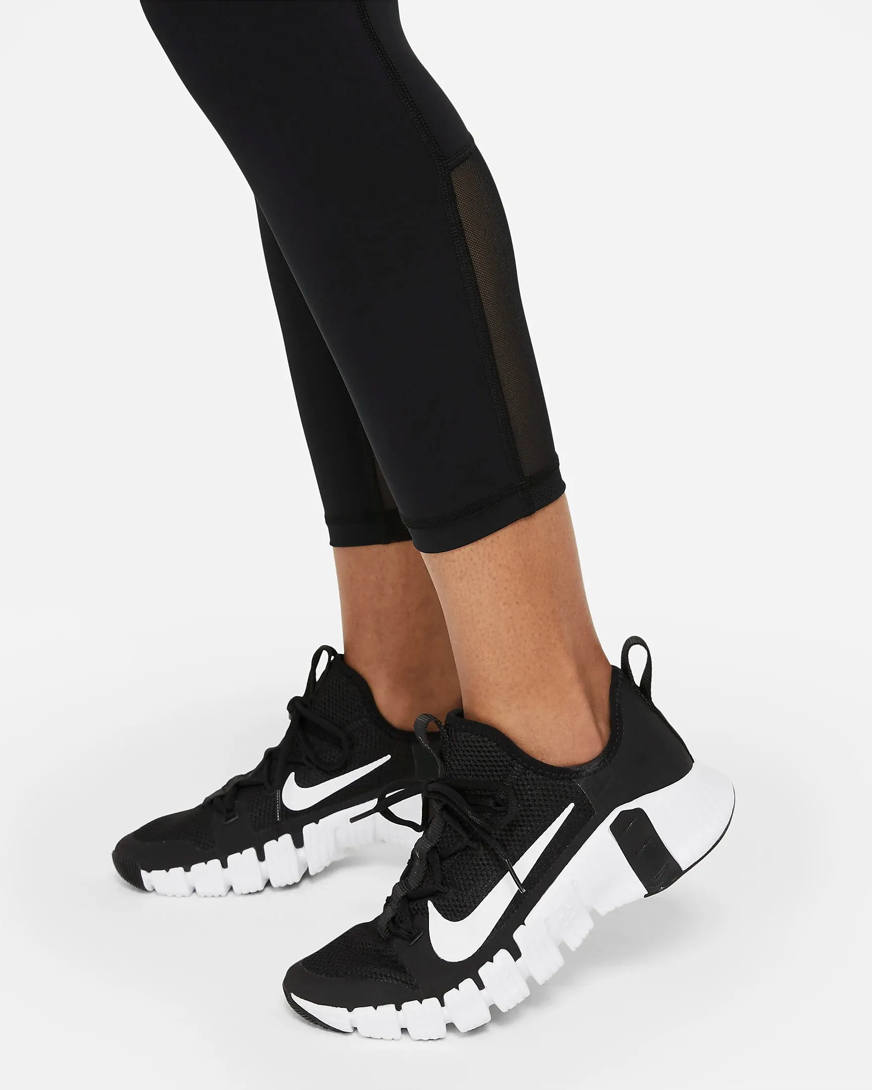 LEGGINGS DONNA NIKE PRO A LUNGHEZZA RIDOTTA WORKOUT TRAINING NERO