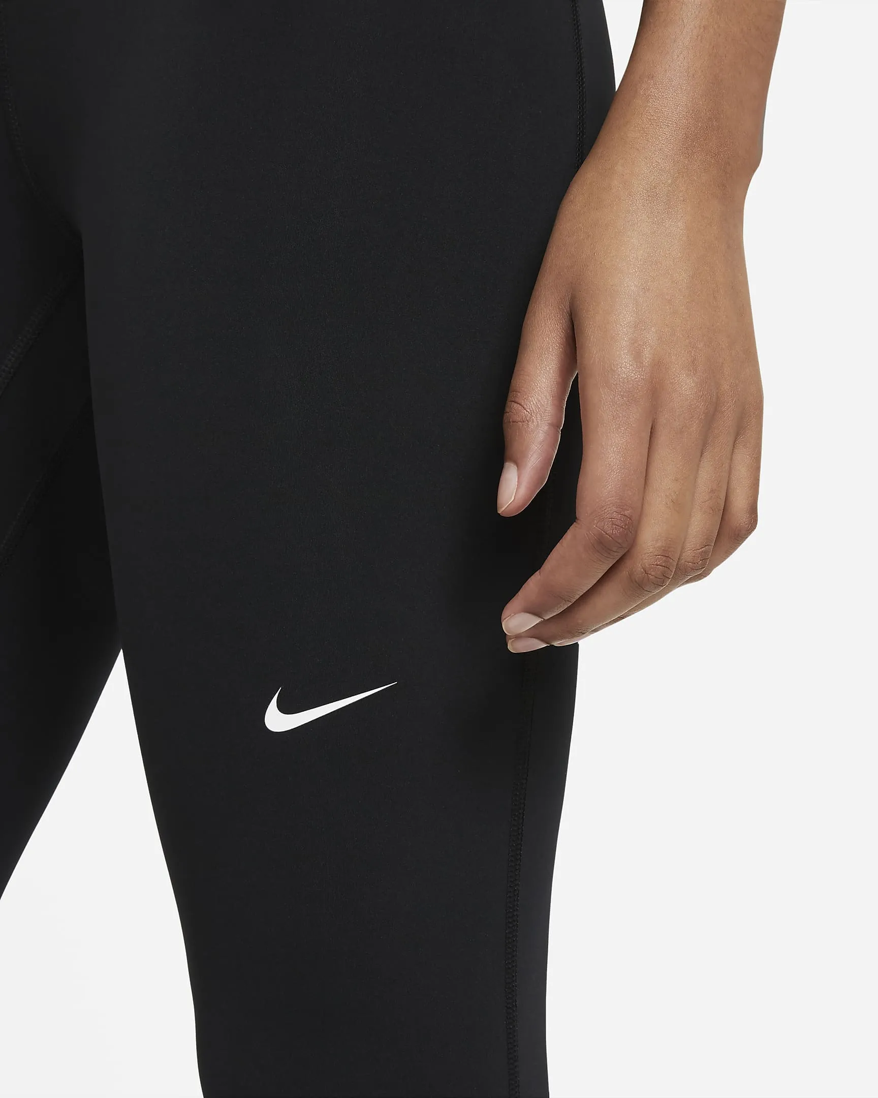 LEGGINGS DONNA NIKE PRO A LUNGHEZZA RIDOTTA WORKOUT TRAINING NERO