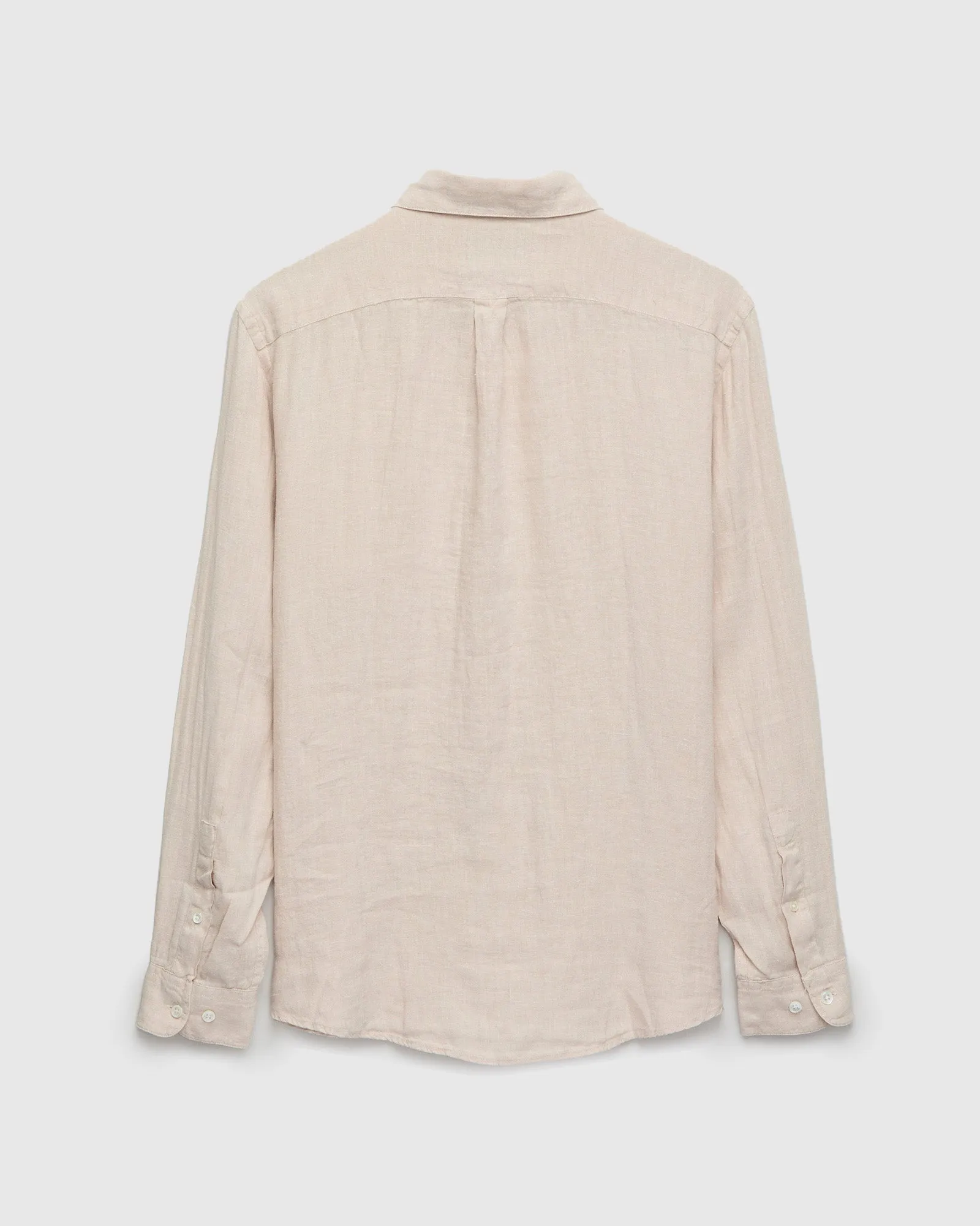 Linen Button-Up Shirt in Raw