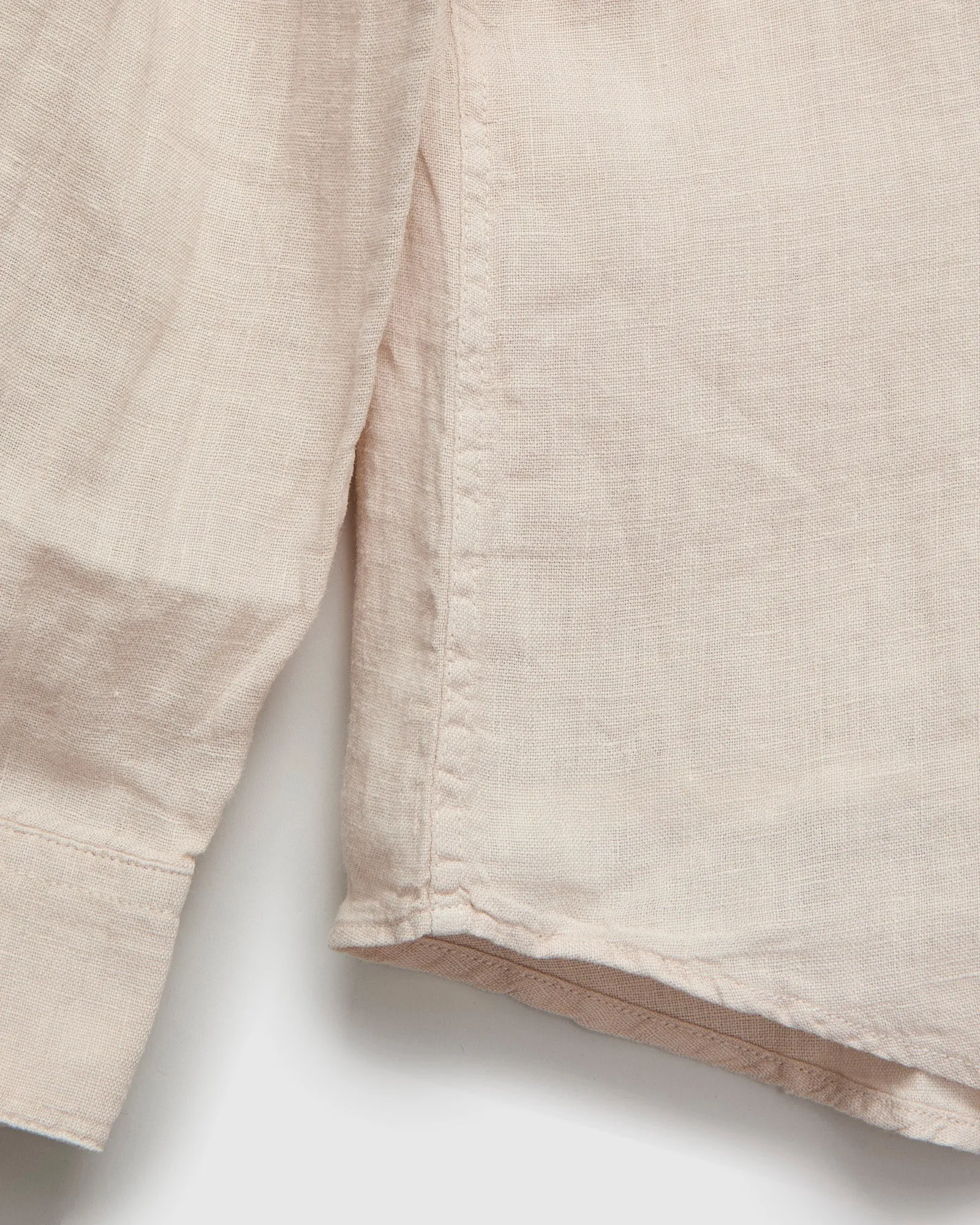 Linen Button-Up Shirt in Raw