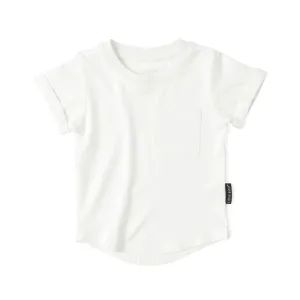 Little Bipsy Bamboo Pocket Tee - Off White