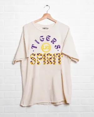 LSU Tigers Spirit Off White Thrifted Tee