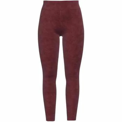 LUXE Leggings - Solid Merlot Red Faux Leather