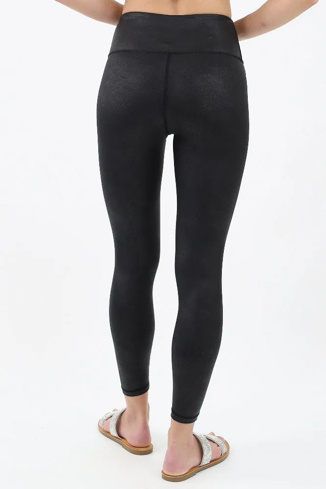 Luxuriously Soft Shine Leggings - Black