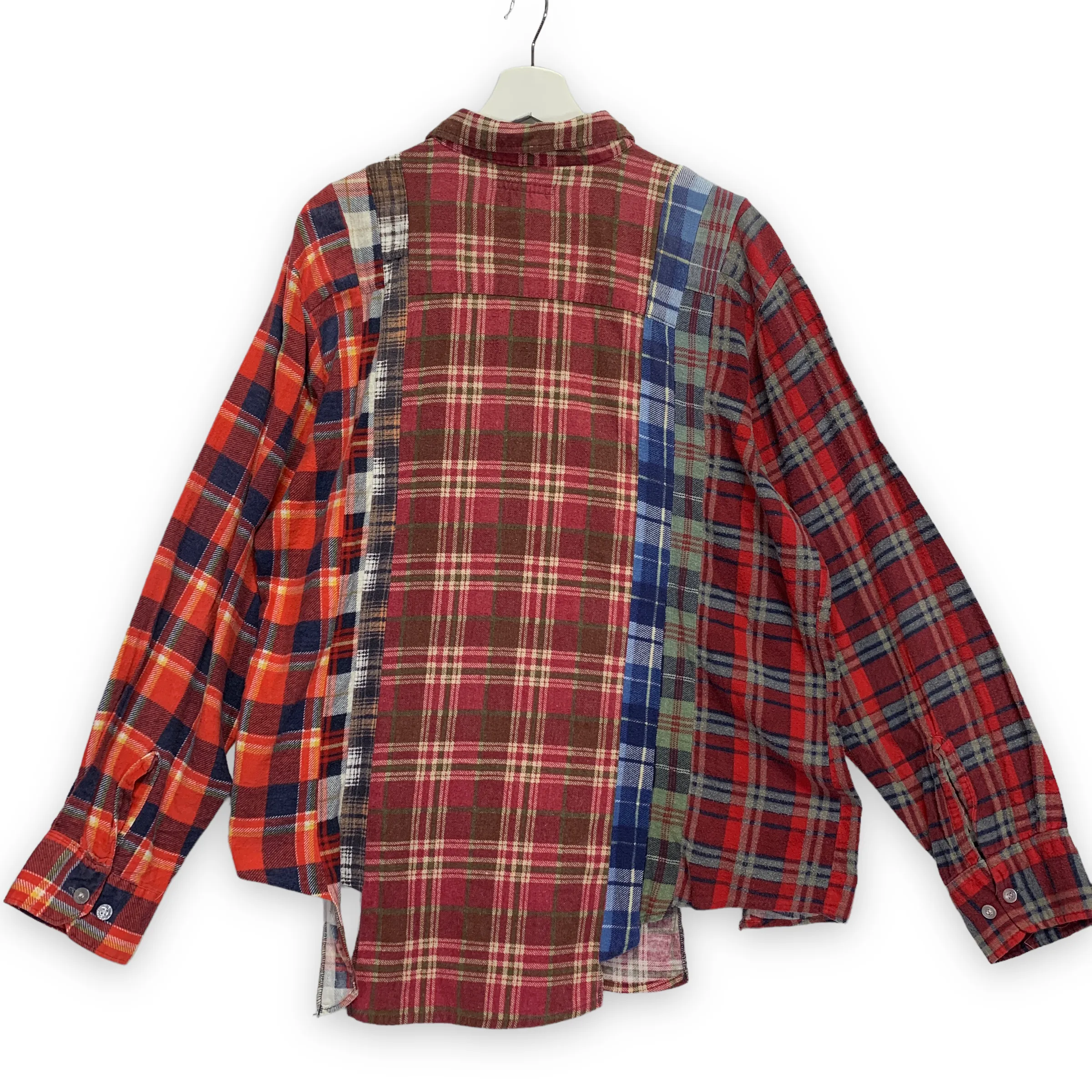 [M] Needles Rebuild Wide 7 Cut Flannel Shirt
