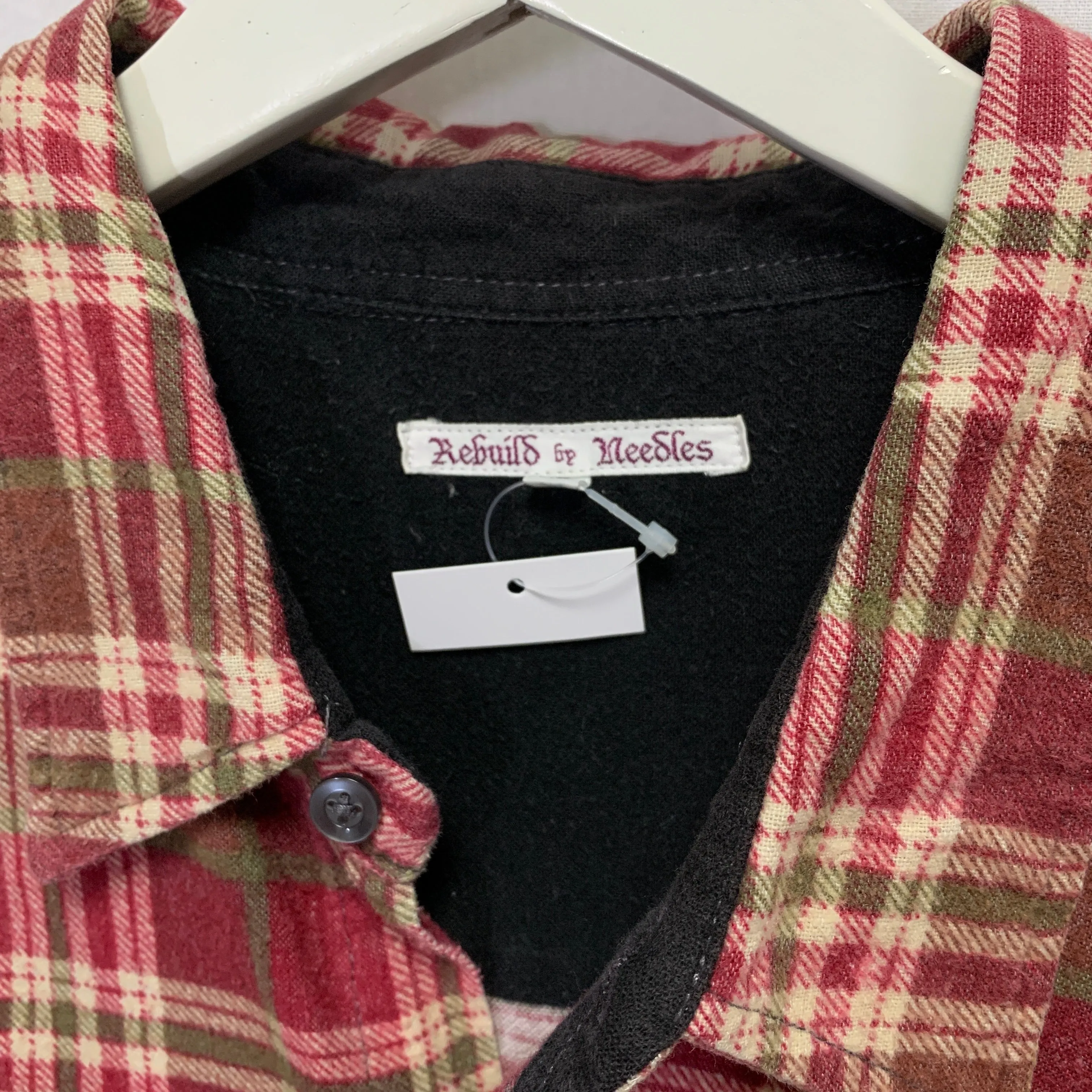[M] Needles Rebuild Wide 7 Cut Flannel Shirt