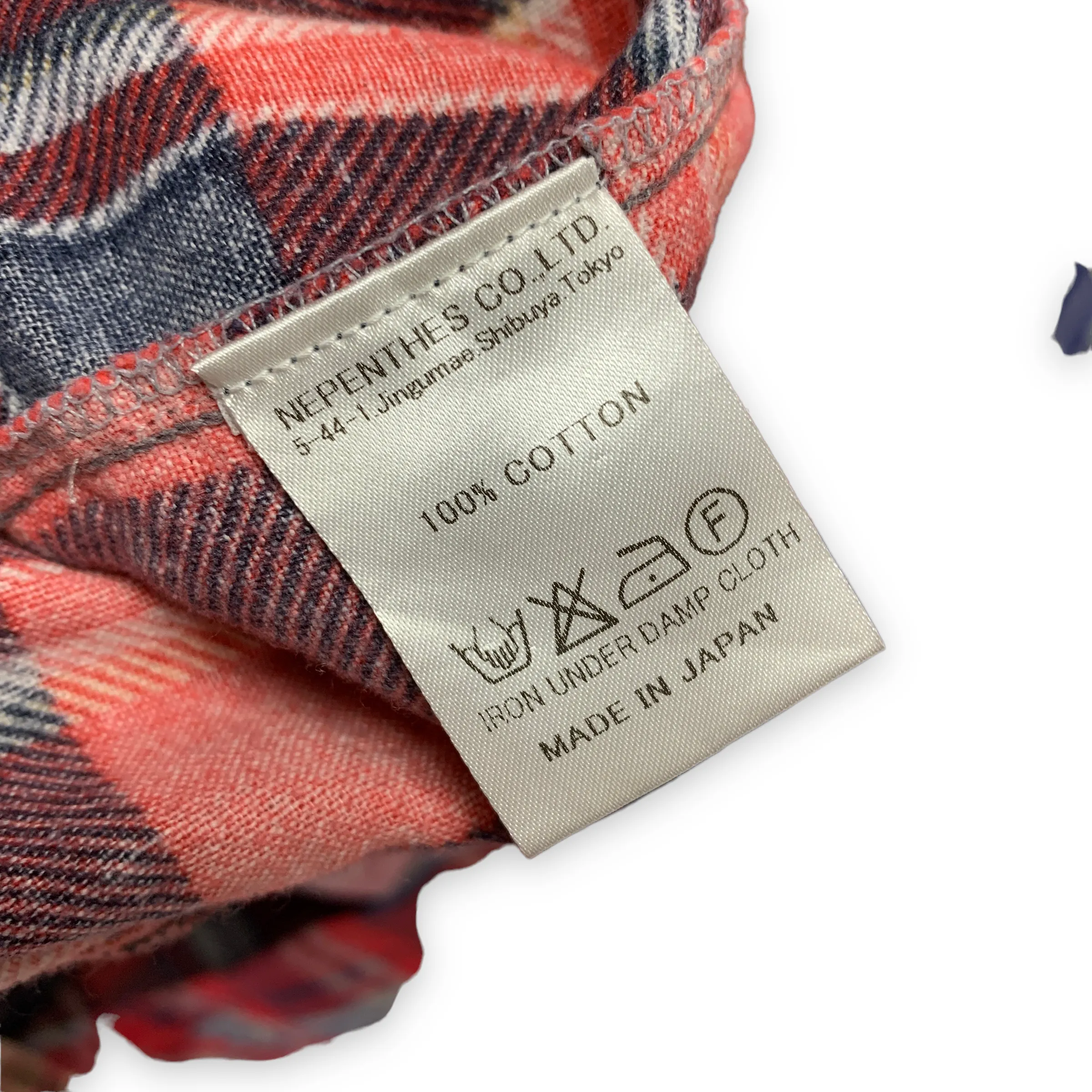 [M] Needles Rebuild Wide 7 Cut Flannel Shirt