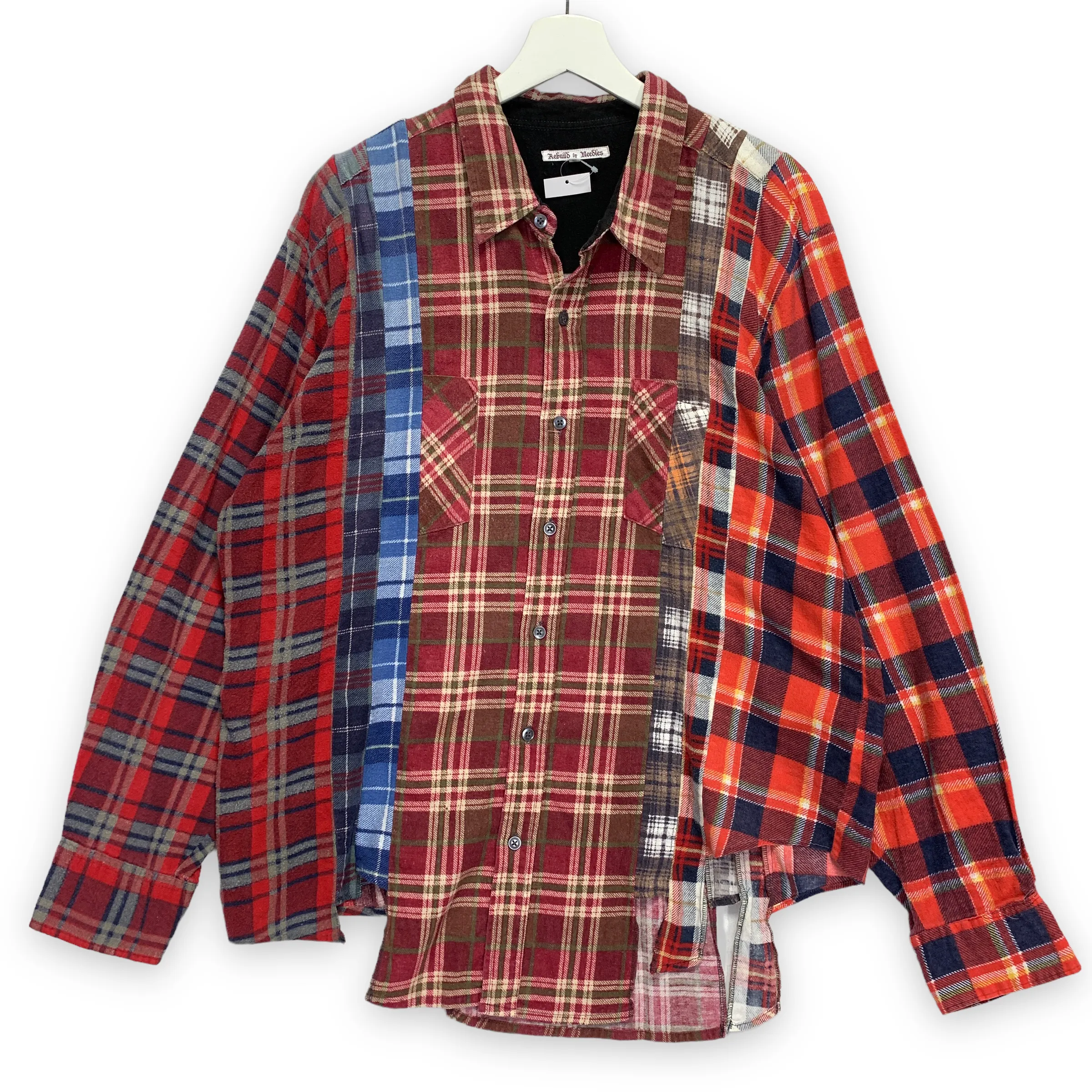 [M] Needles Rebuild Wide 7 Cut Flannel Shirt