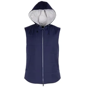 Made in Italy Blue Wool Men Vest