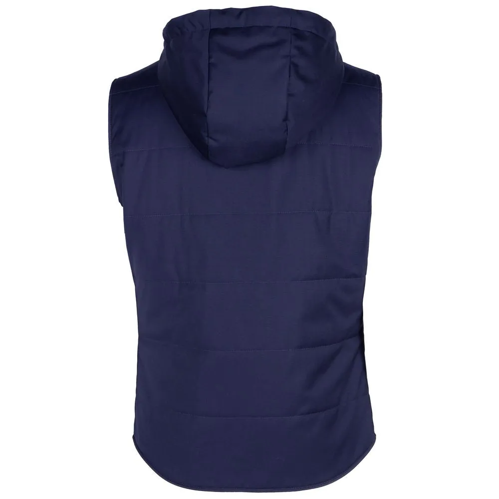 Made in Italy Blue Wool Men Vest