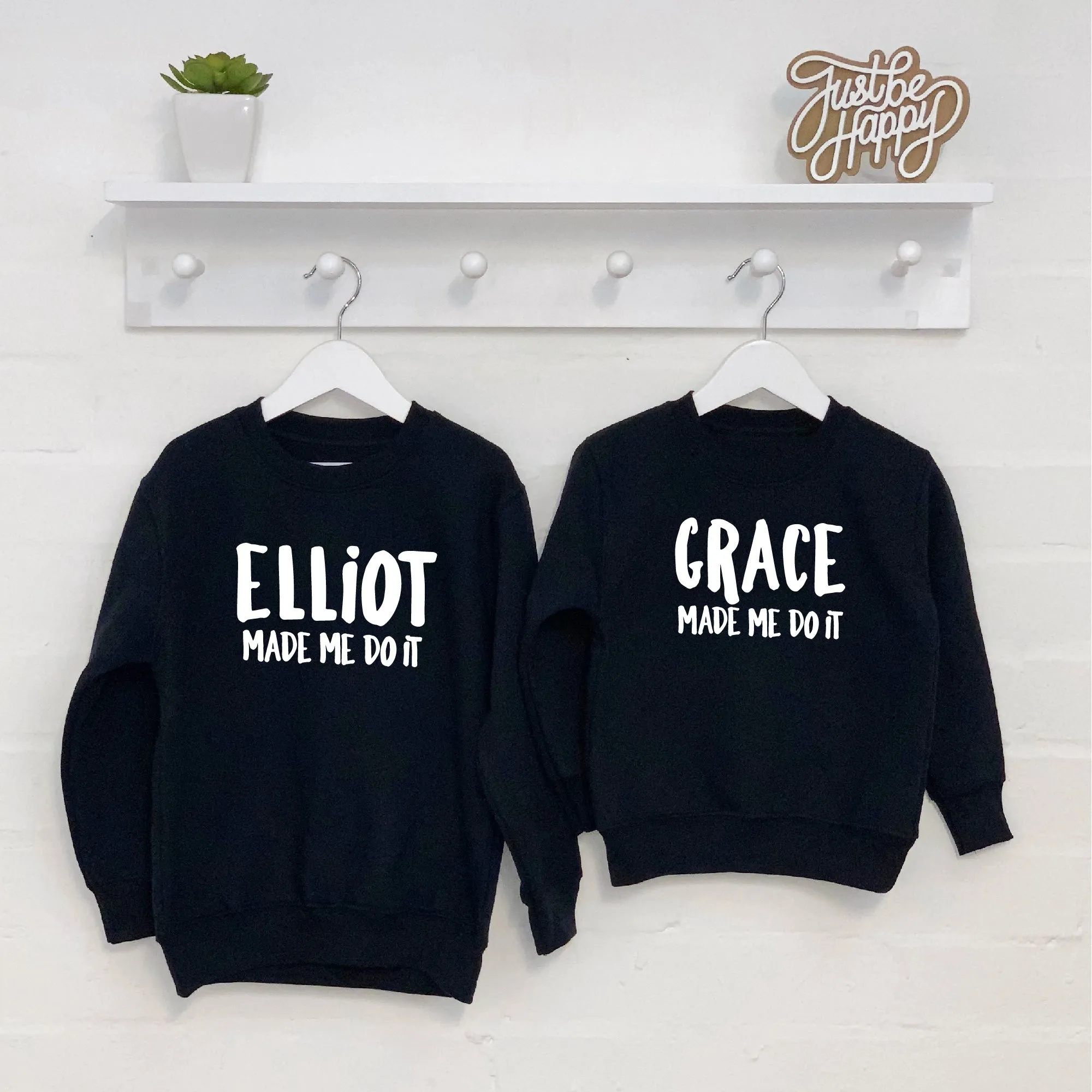 Made Me Do It Sibling Sweatshirt Set