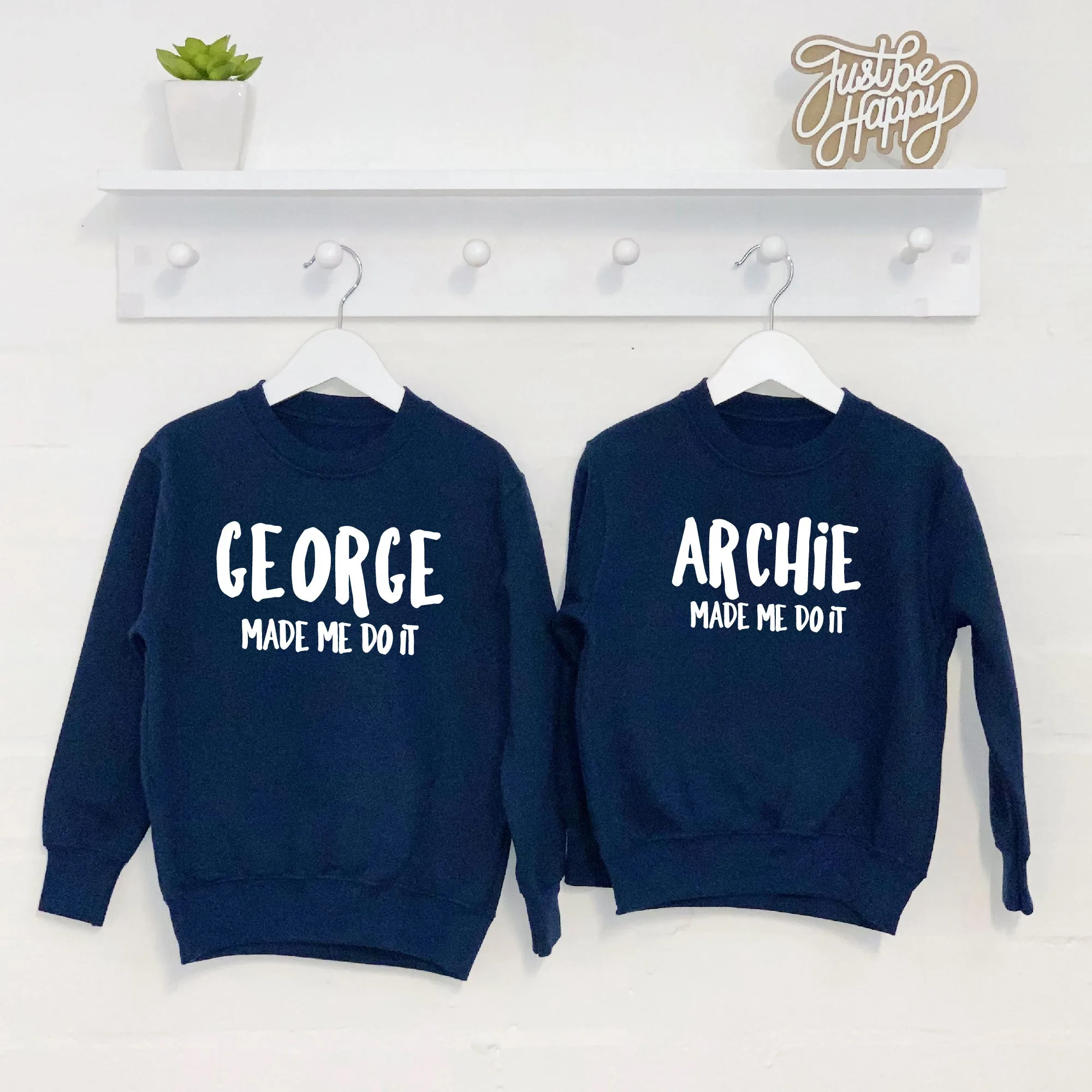 Made Me Do It Sibling Sweatshirt Set