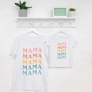Mama And Mini Matching T Shirt Set