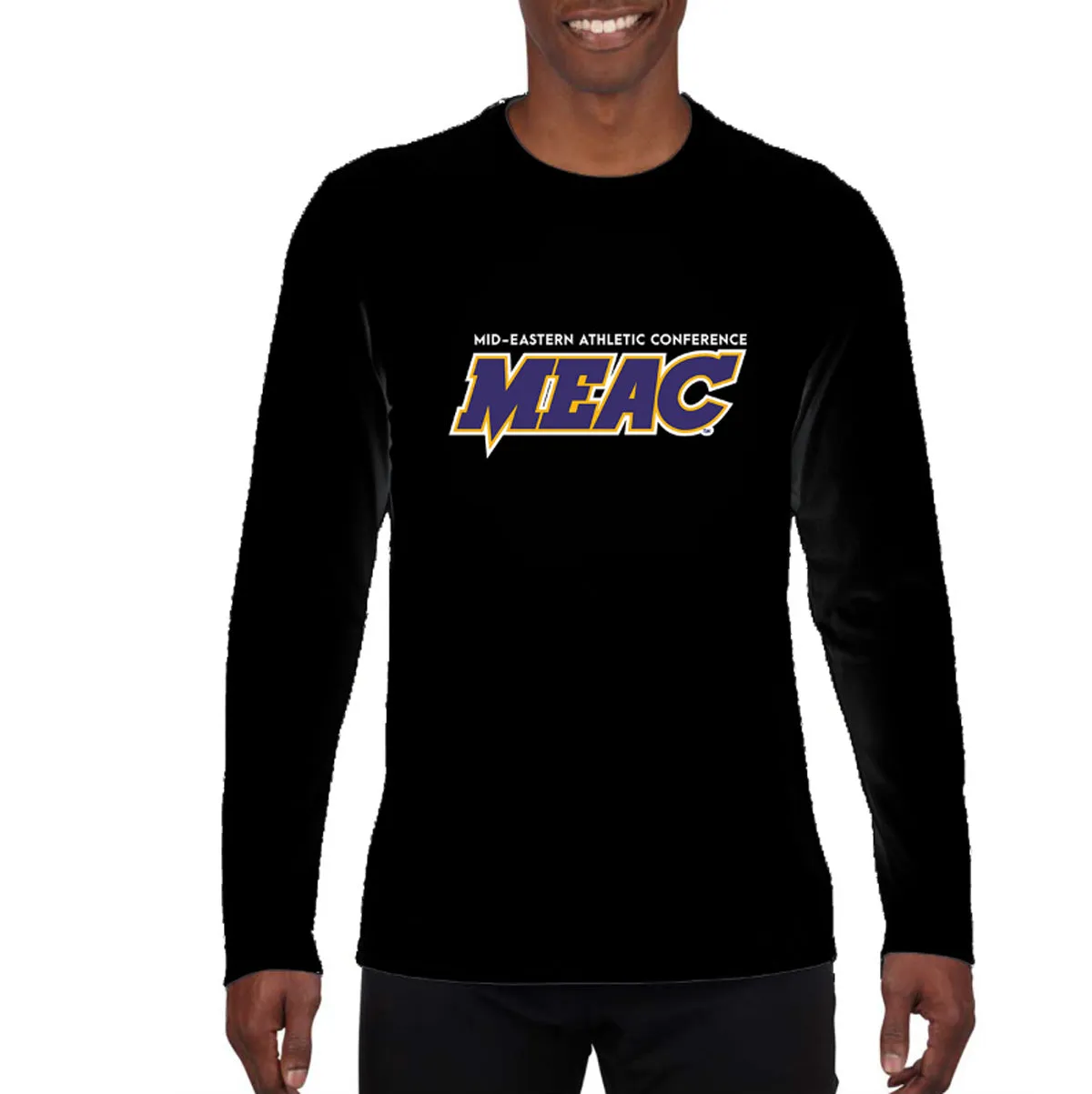 MEAC Drifit  Black Long Sleeve Tees