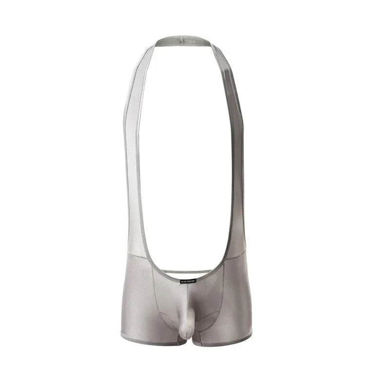 Men's Kinky Backless Bulge Pouch Singlets